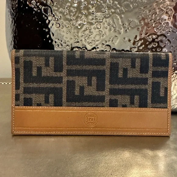 FENDI Checkbook Cover Vintage